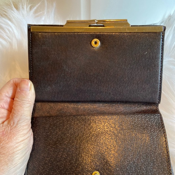 Burberrys GUC Classic Pre-1999 Vintage Haymarket Kiss Lock Wallet - Picture 3 of 15